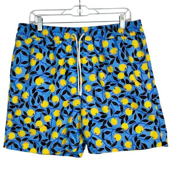 NWOT L.L. Bean Summersalt Drawstring Swim Trunks Board Shorts Blue Men's Medium - Picture 1 of 12